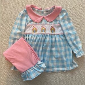 Gingerbread house pant set